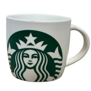 Starbucks Logo Ceramic Mug White Green Mermaid Classic Coffee
